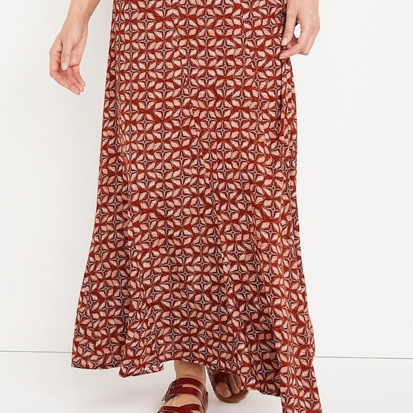 Maurcies Geo Print High Rise Maxi Skirt - Picture 1 of 5
